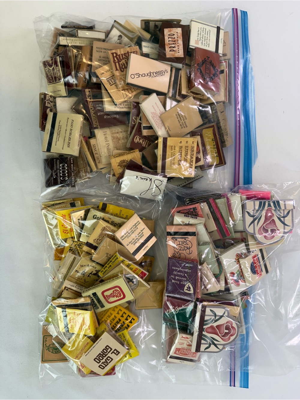 Bagged Vintage Matchbooks - Assorted Designs and Colors